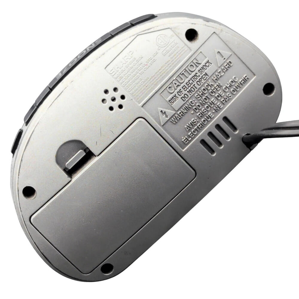 Sharp SPC089 LED Digital Alarm Clock Red Display Snooze‎ Silver Plug-In Works - Picture 4 of 8